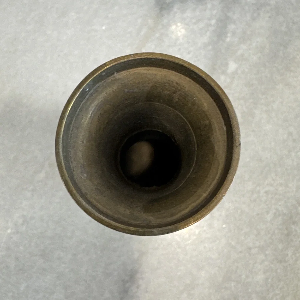 Vintage Adorable Brass 4in Vase‎